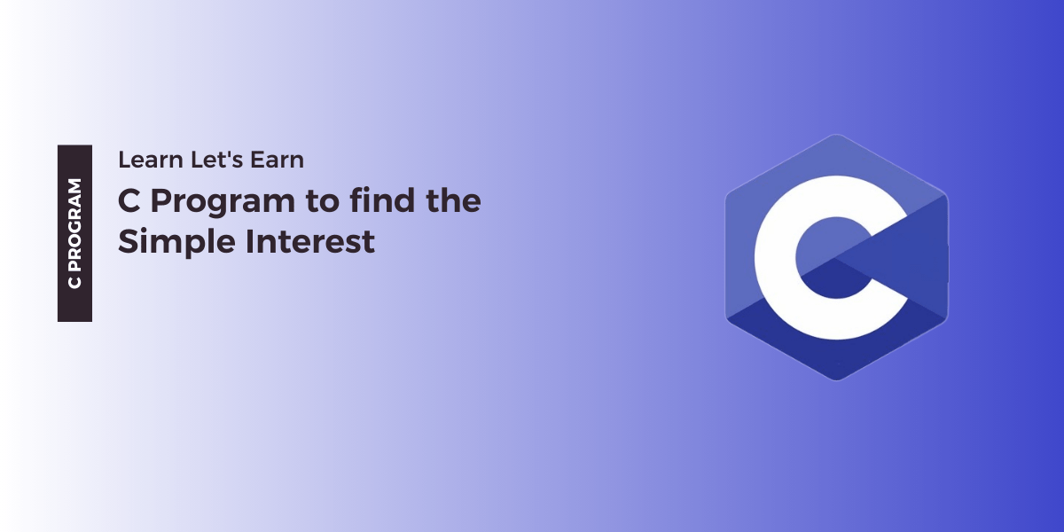 C Program To Find Simple Interest
