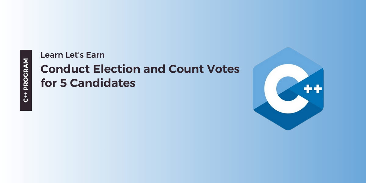 C++ Program to Cast Vote in Election